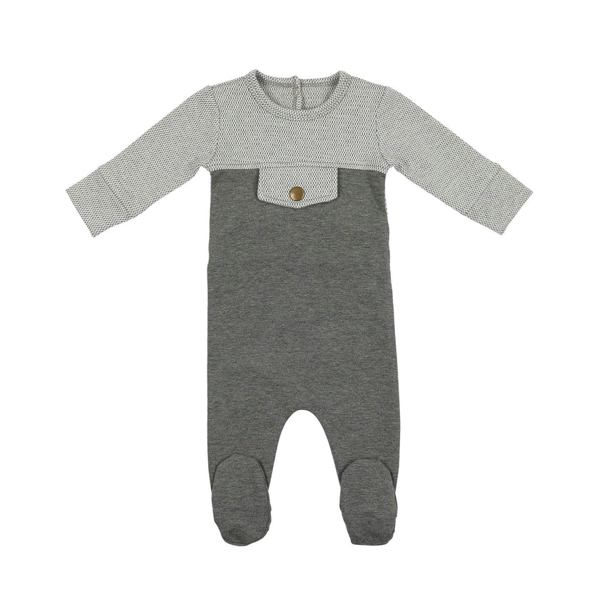 Snap Pocket Long Sleeve Footie