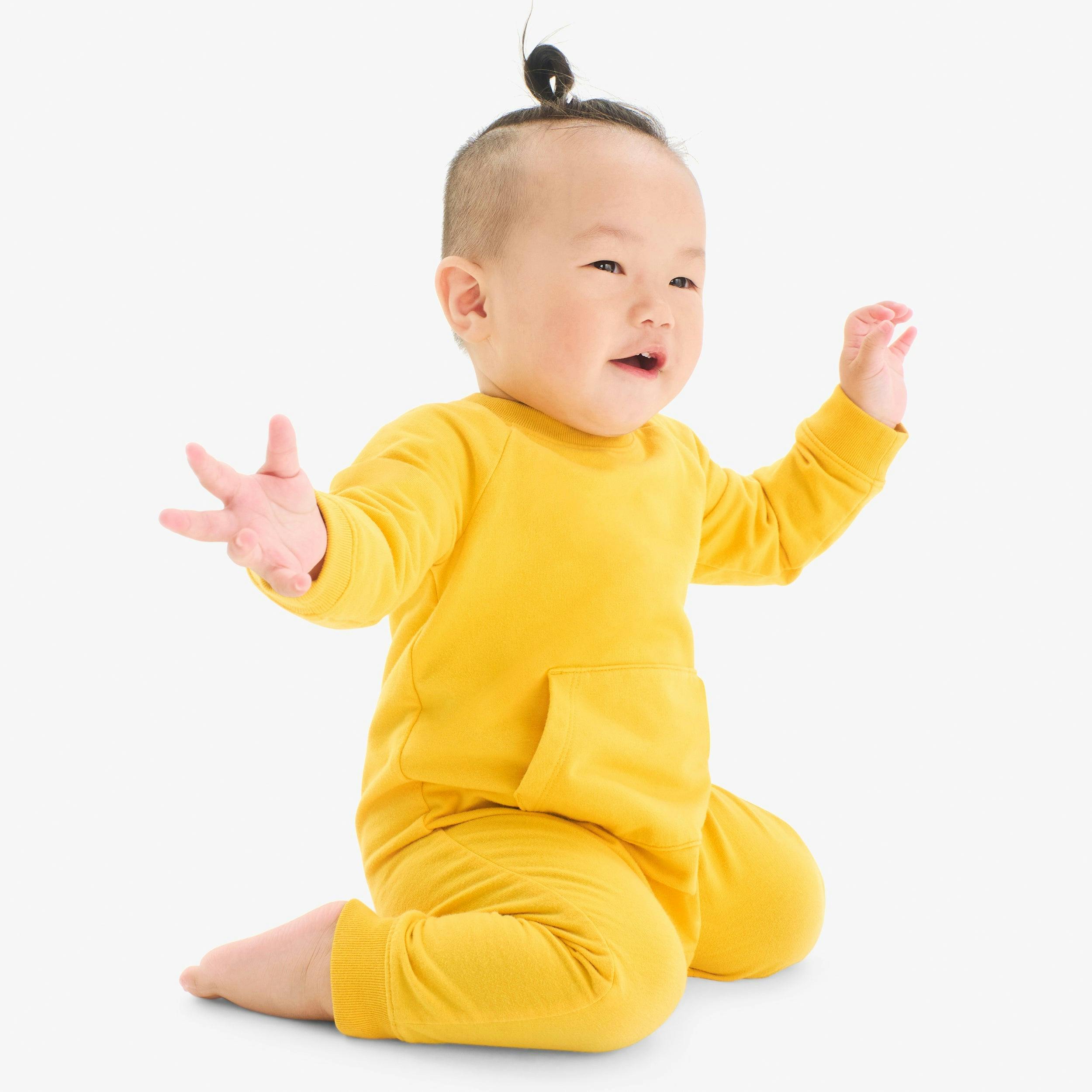 Baby sweatshirt romper