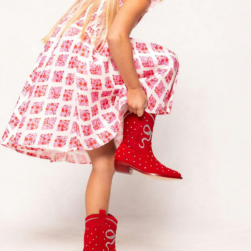 Mini Channing Bootie in Red