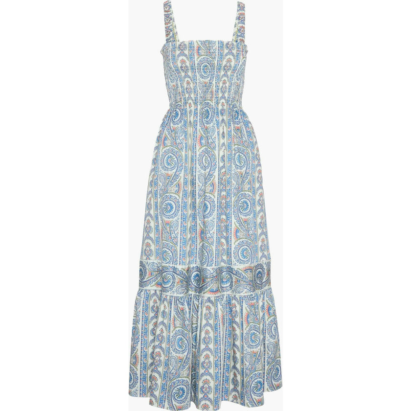 The Anjuli Nap Dress - Blue Corsica Paisley