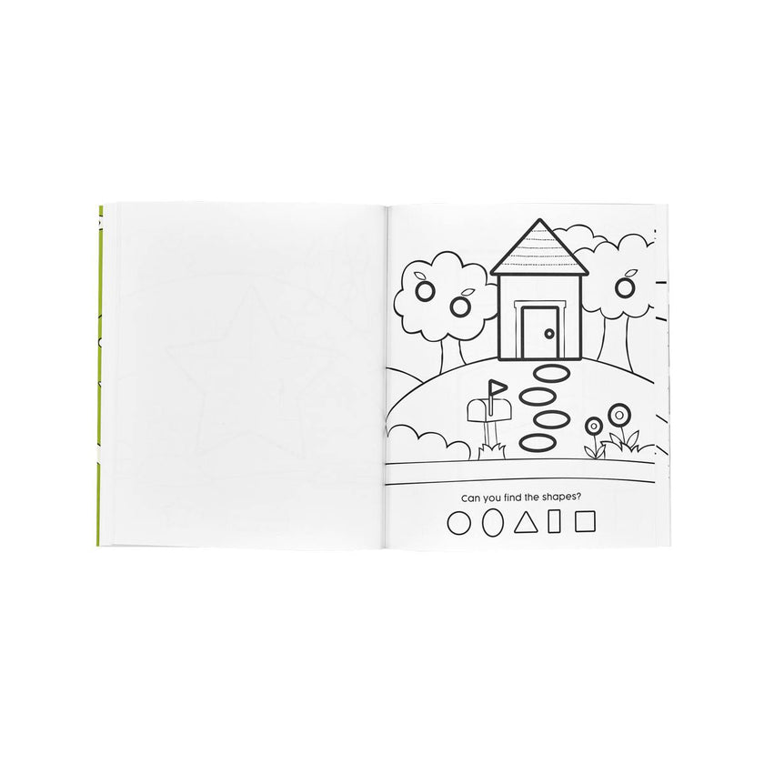 123: Shapes + Numbers Toddler Coloring Book