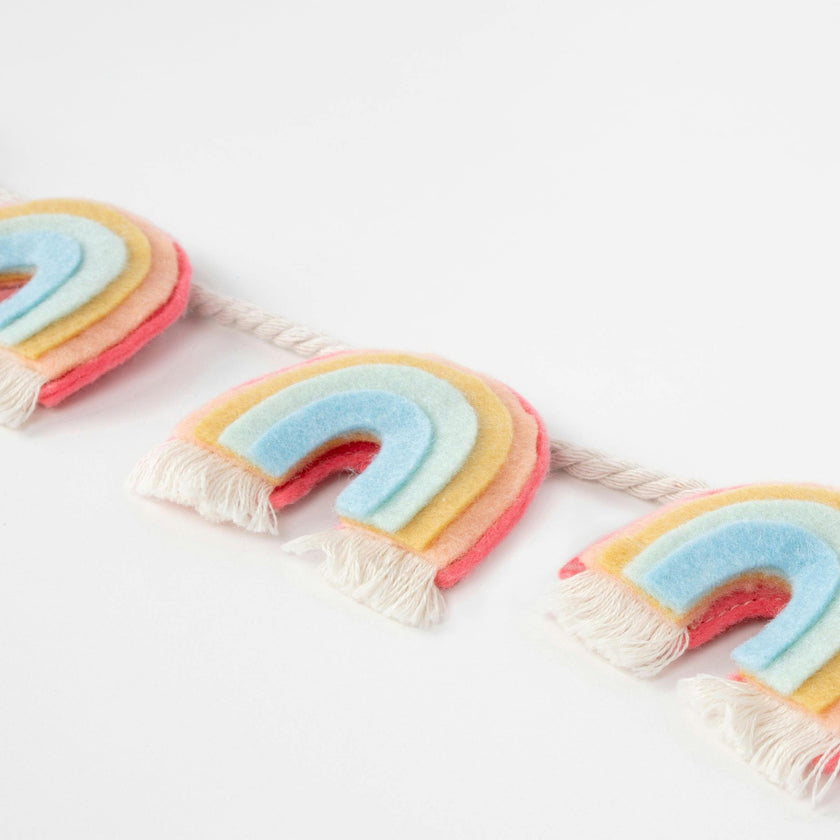 Felt Rainbow Garland