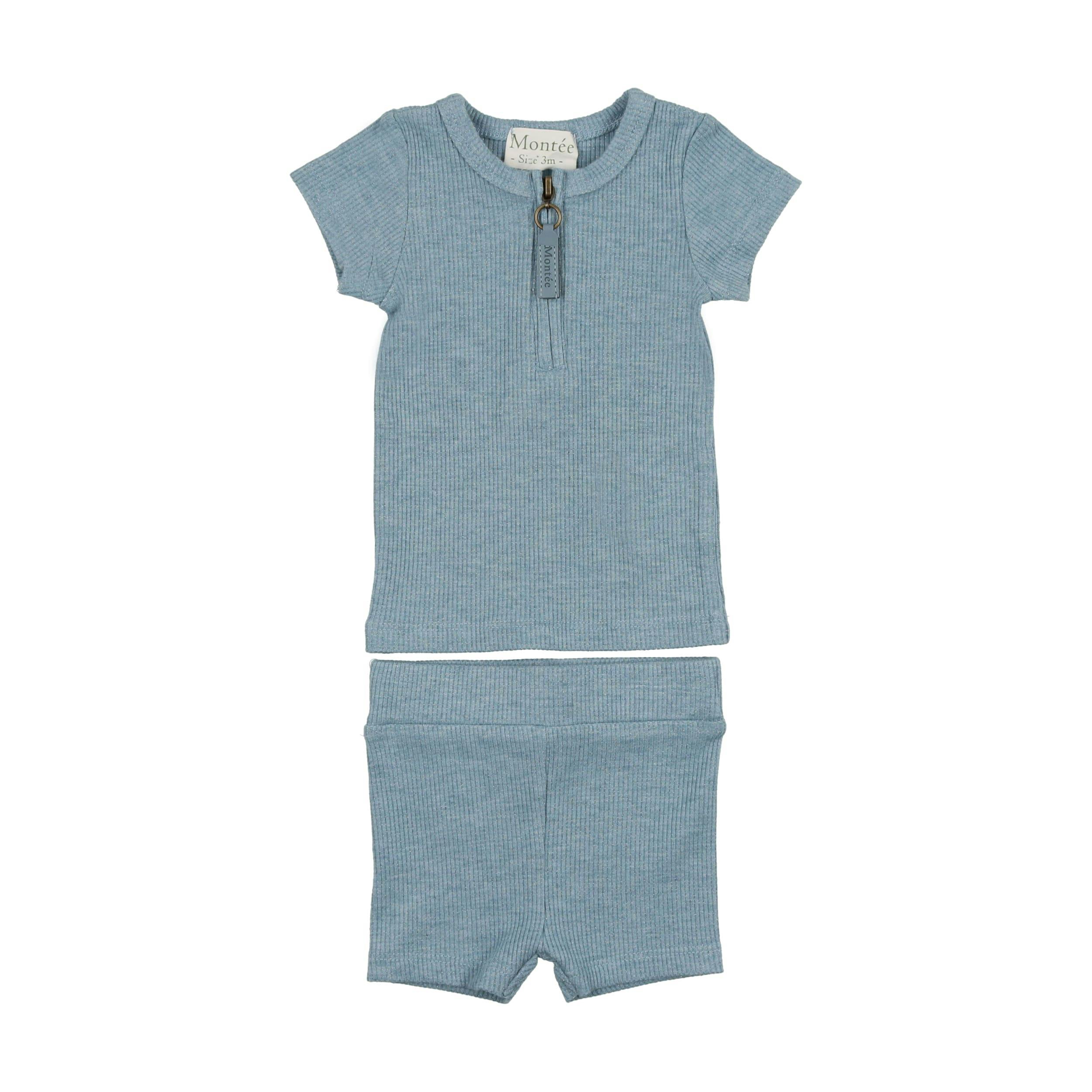 Soft Ribbed Short Set