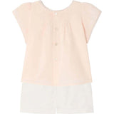 BONPOINT Lacacia Vintage Lace Baby Set - Rose/White