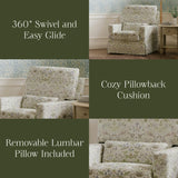 Namesake Morris & Co. x Namesake Crawford Pillowback Comfort Swivel Glider