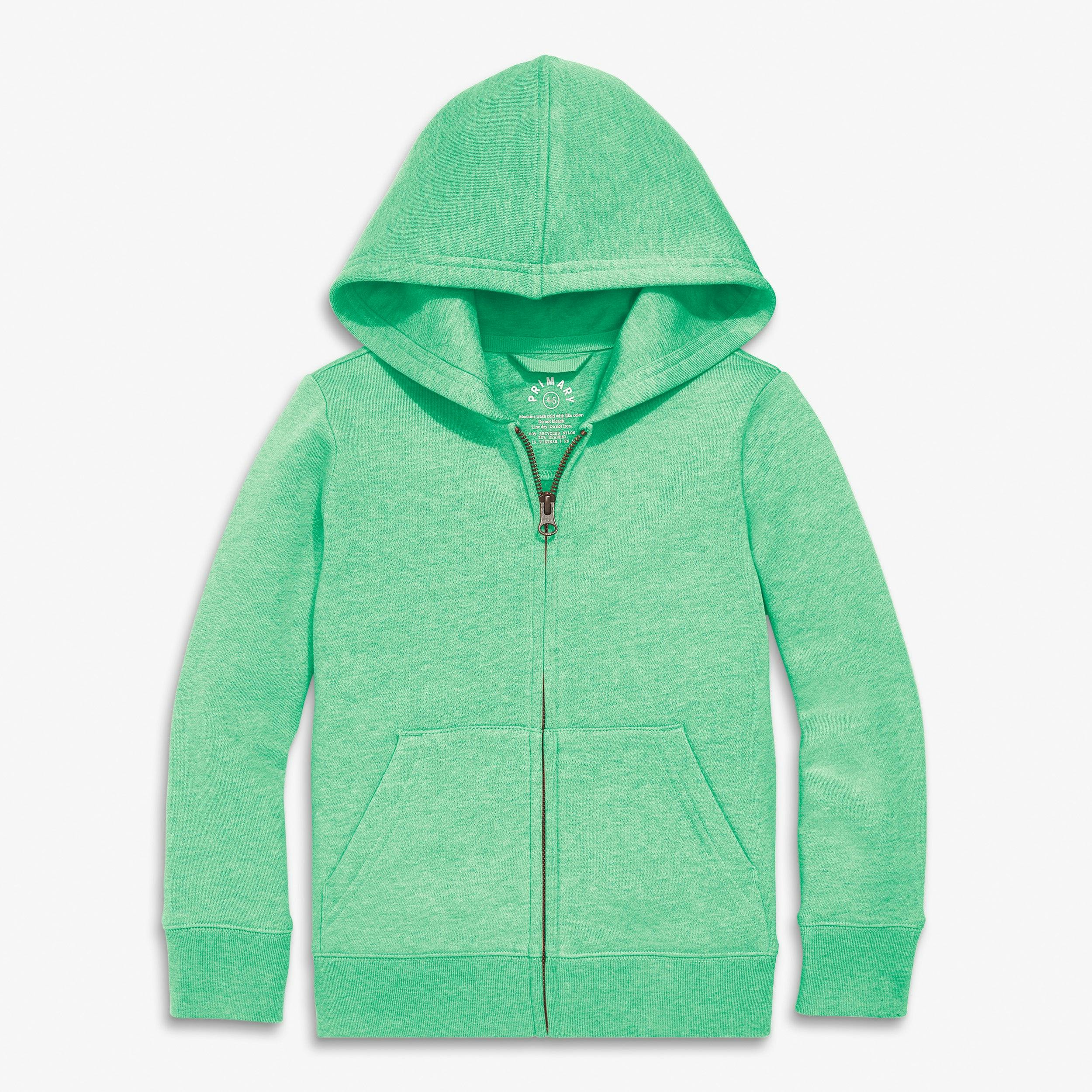 Kids cozy fleece zip hoodie