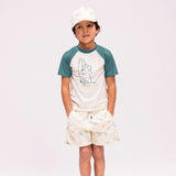 Swim Shirt Short Sleeves - Green - Surfer