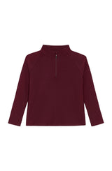 maroon half-zip