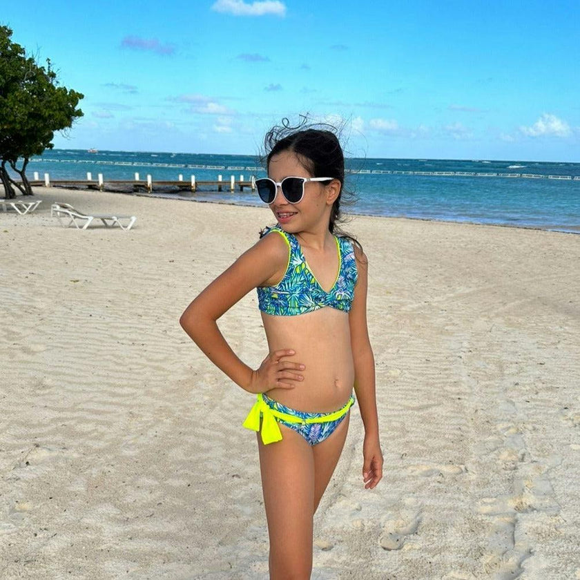 Mimi Bikini - Palm Neon Print