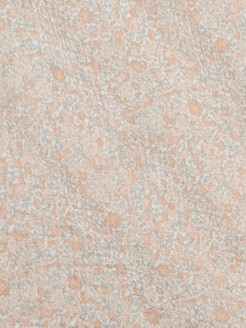 Muslin Swaddle Blanket - Belmont Floral / Shell + Powder