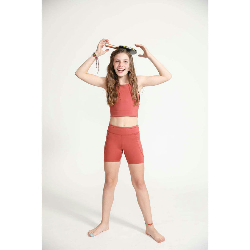 Longline Crop, Red