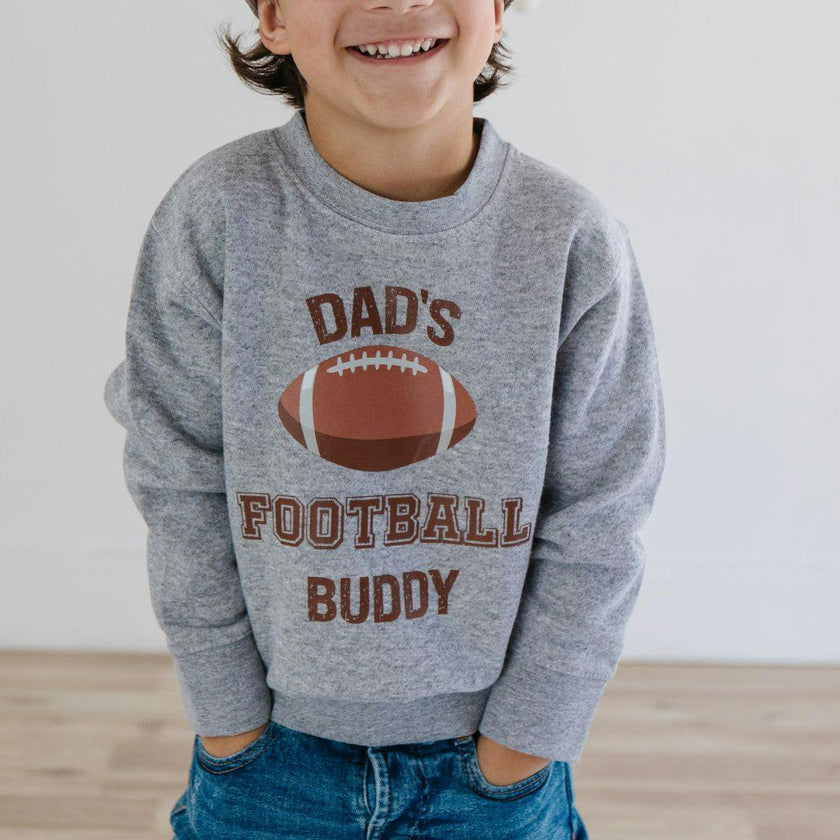 Dad's Football Buddy Sweatshirt - Gray