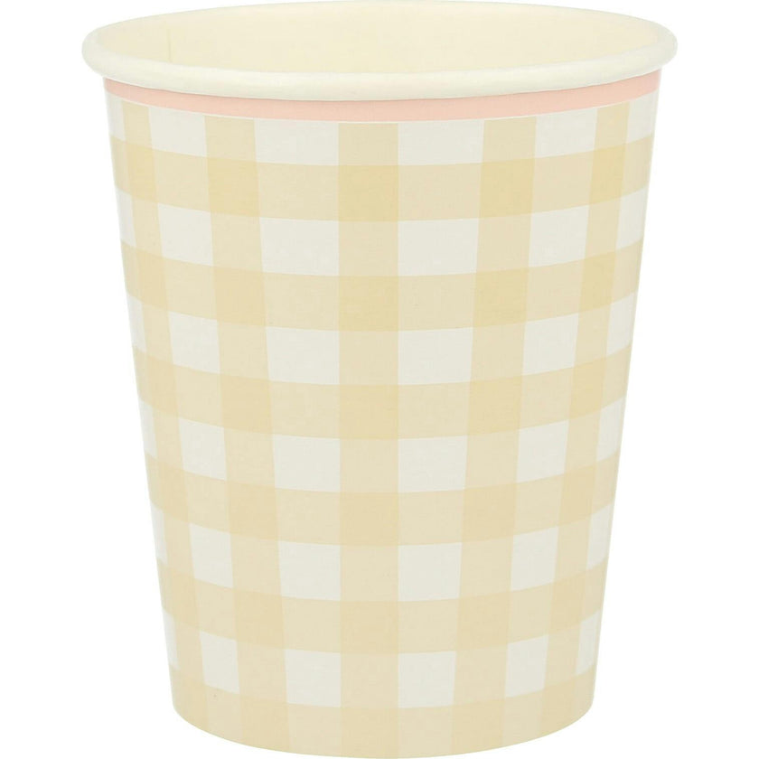 Gingham Cups