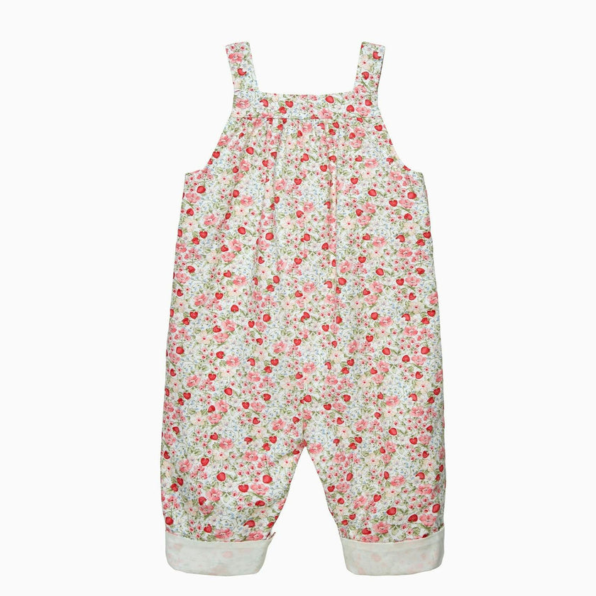 Baby Strawberry Floral Dungarees
