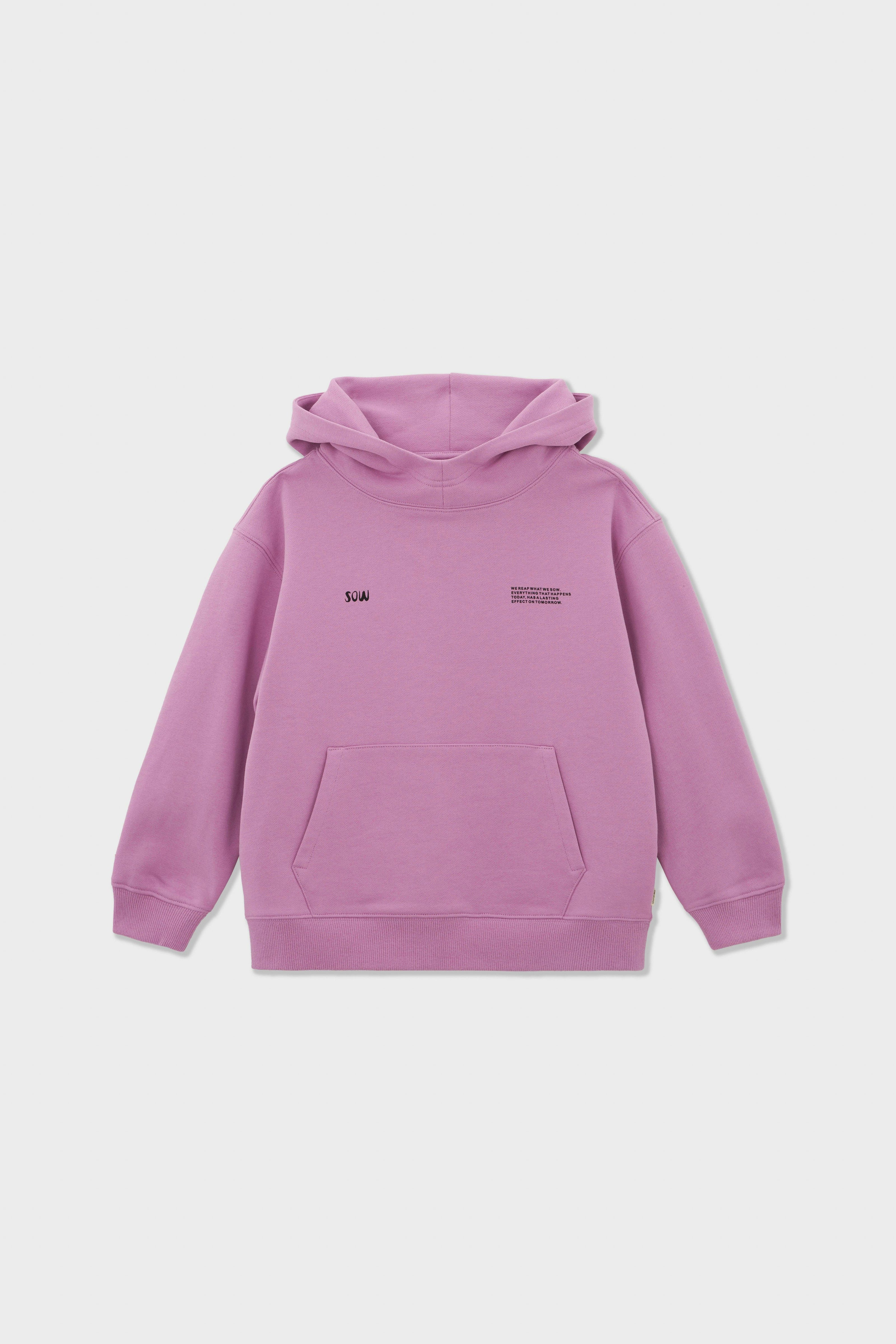 Relaxed Cotton Hoodie With Print