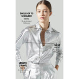 San Marino Metallic Linen Shirt - Silver