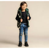 Dylan Reversible Vest Dino Block