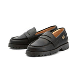 Nicki Kids Loafer - Black Leather