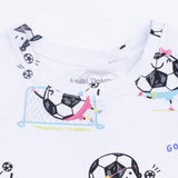 Soccer Balls Playing Soccer Pink - Loungewear Short Set