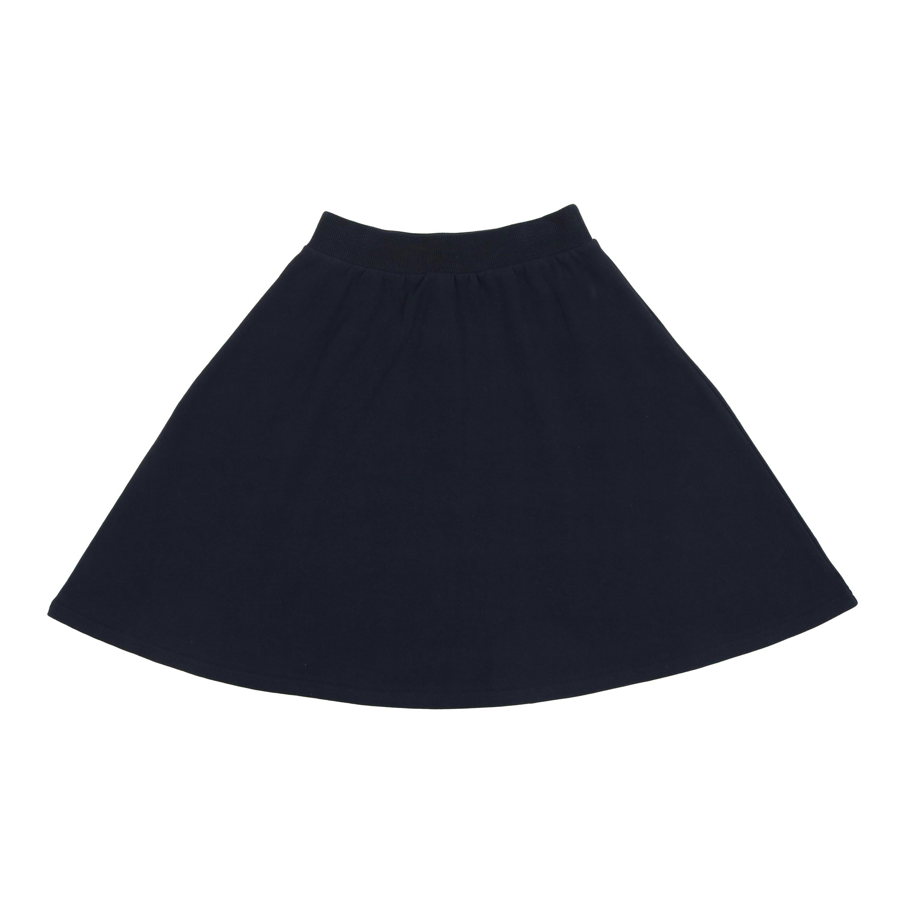 Super Bubble Ribbed Waist A-Line Short Skirt