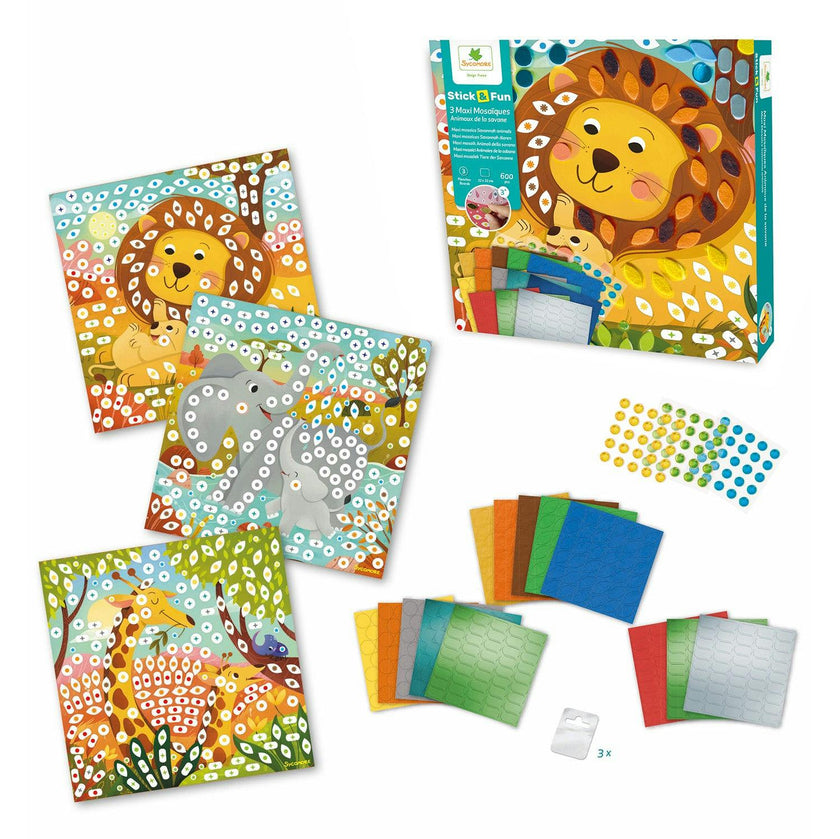 Stick'N Fun - Mosaics Savannah Animals - 5y+