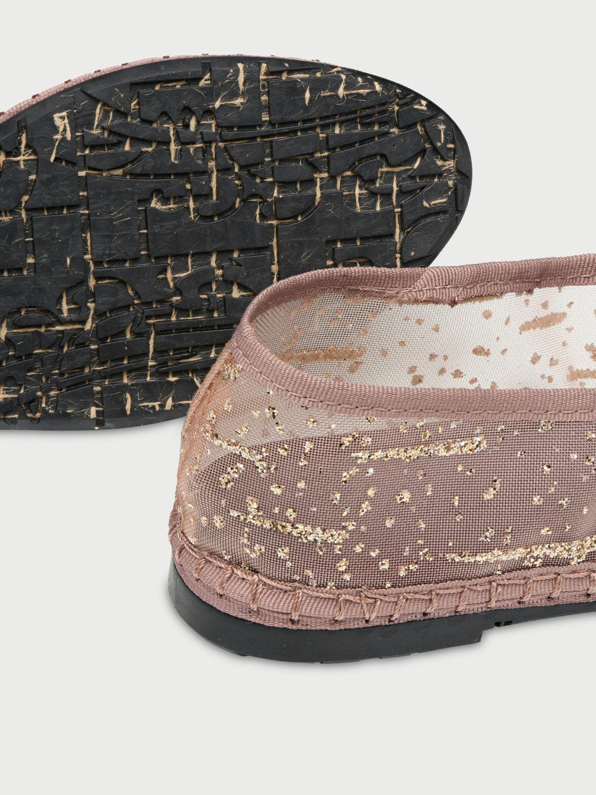Celie Glitter Mesh Gold