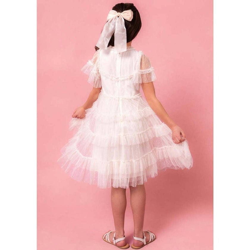 Mini Whimsical Dress in White