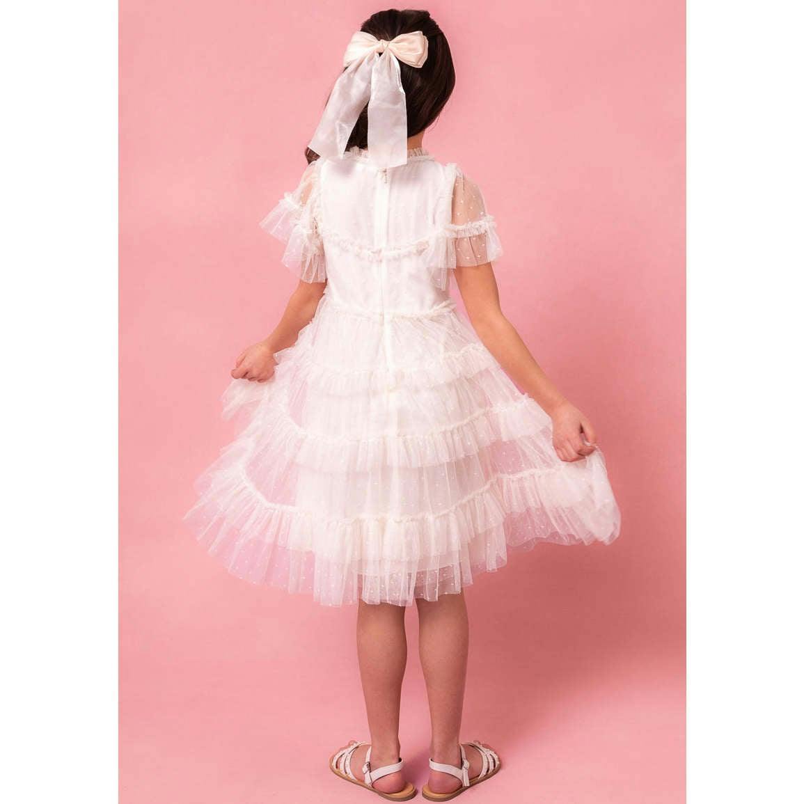 Mini Whimsical Dress in White
