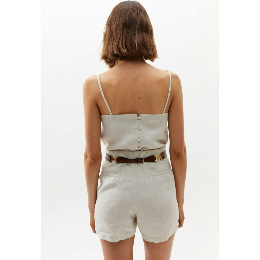 Frida Linen Shorts - Natural