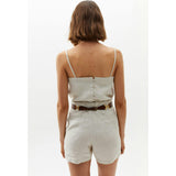 Frida Linen Shorts - Black