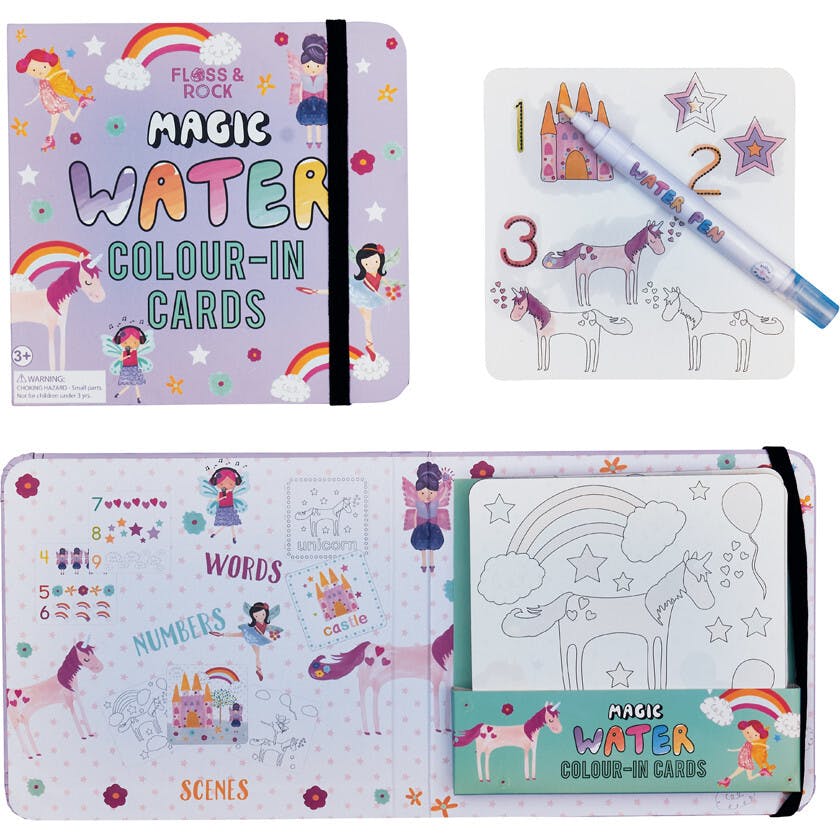 Magic Color Changing Water Cards - Fairy Unicorn