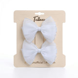 Tulle Glitter Bow Hir Clip Set