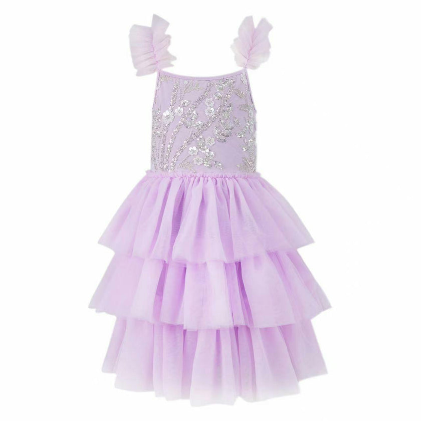 Beaded Tulle Shimmer Dress