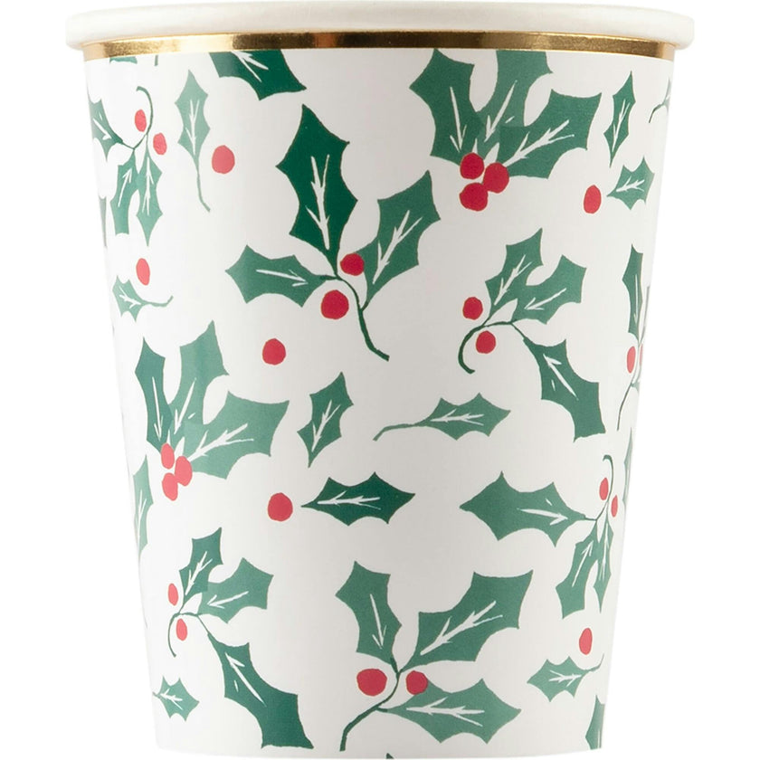 Holly Pattern Cups