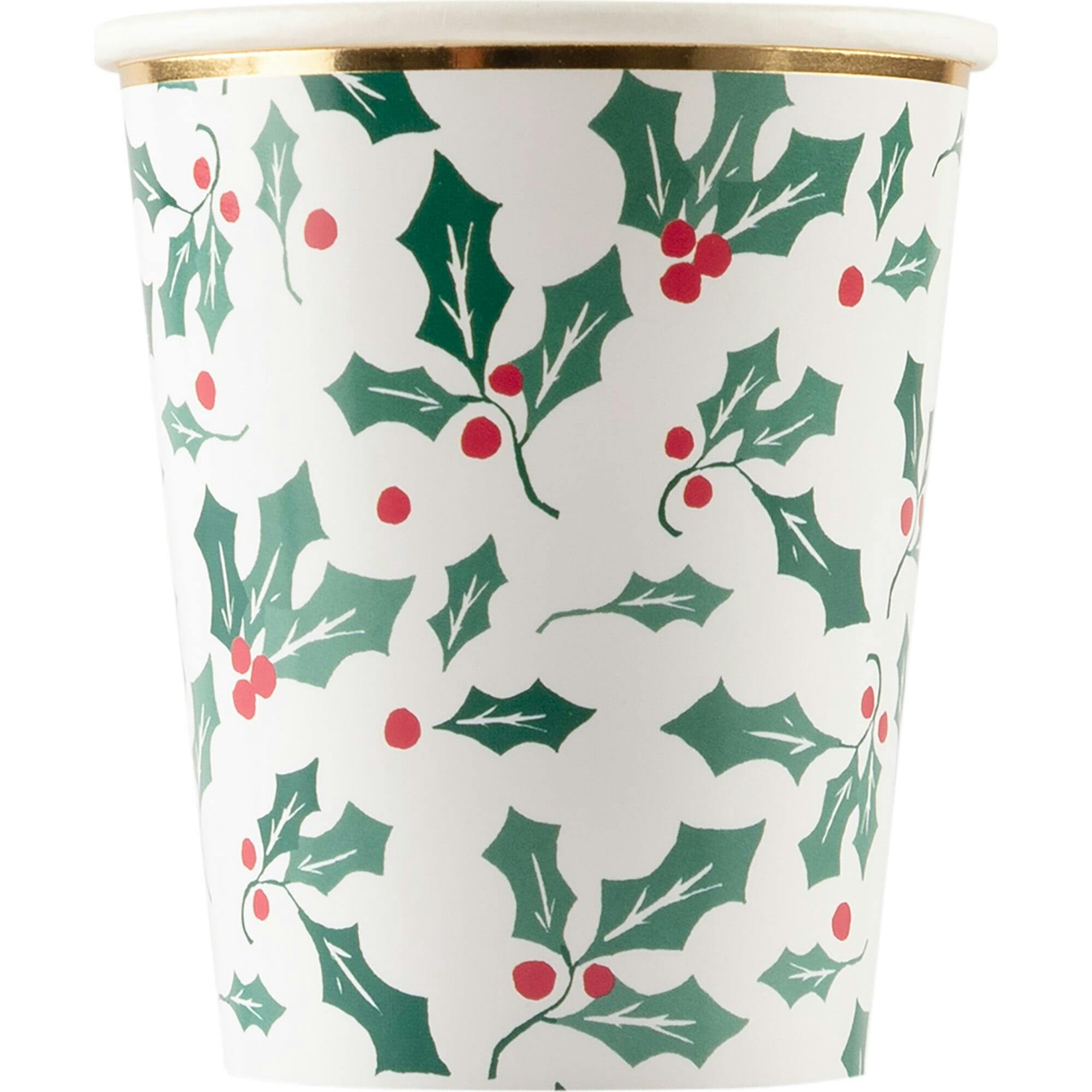Holly Pattern Cups