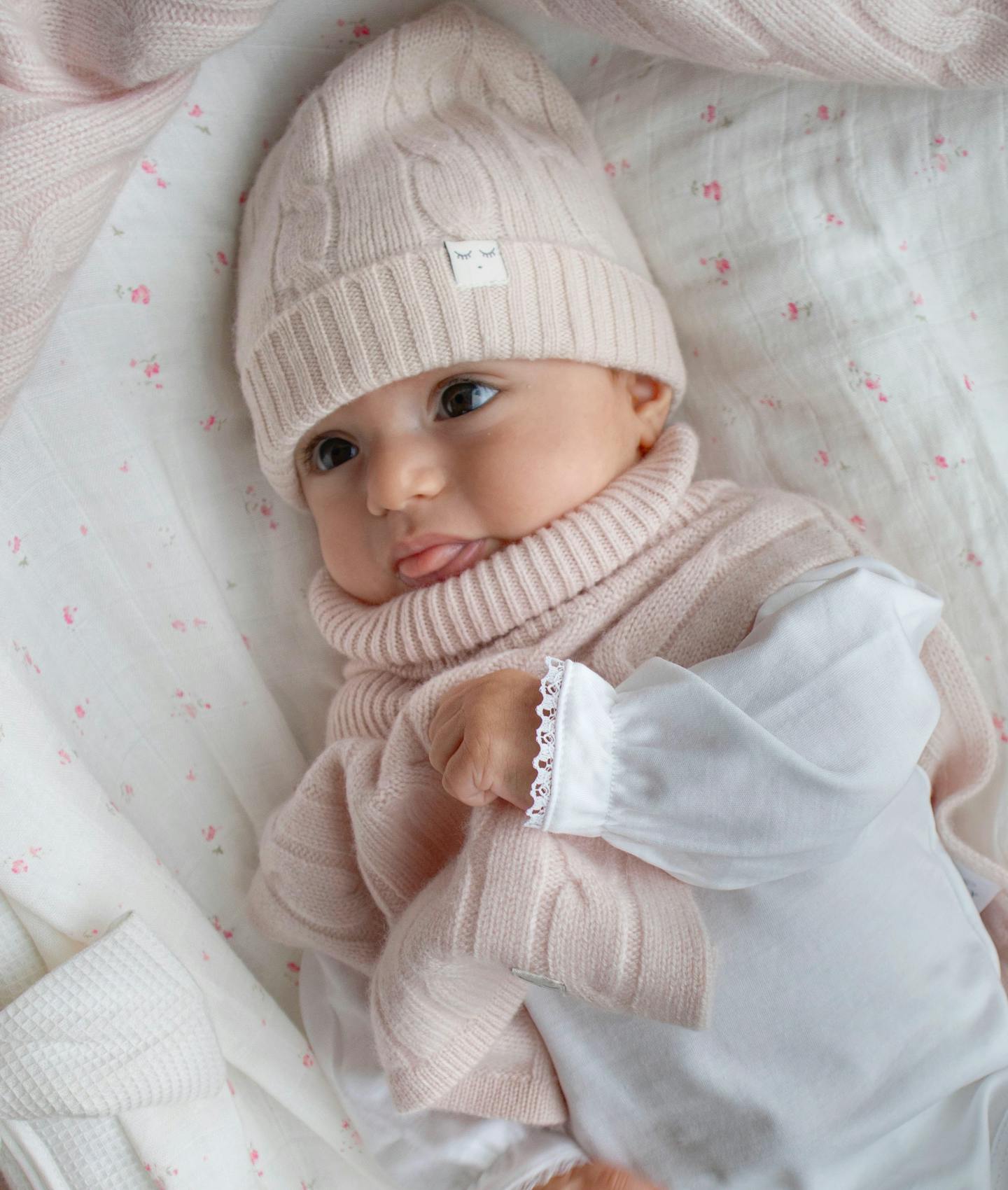 Cable Knit Cashmere Hat