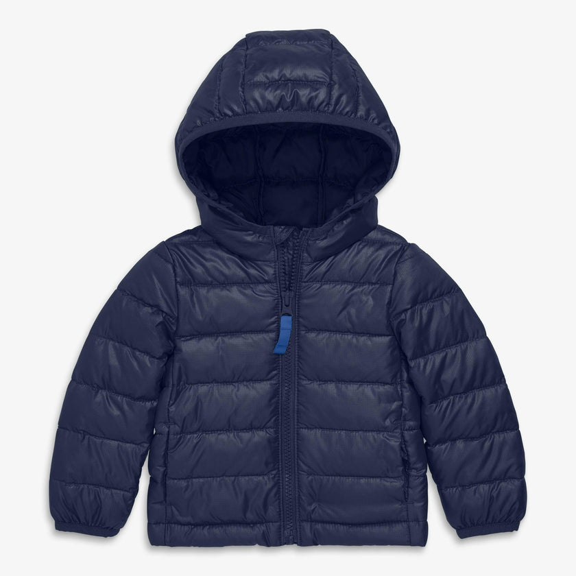 Baby lightweight puffer jacket in solids