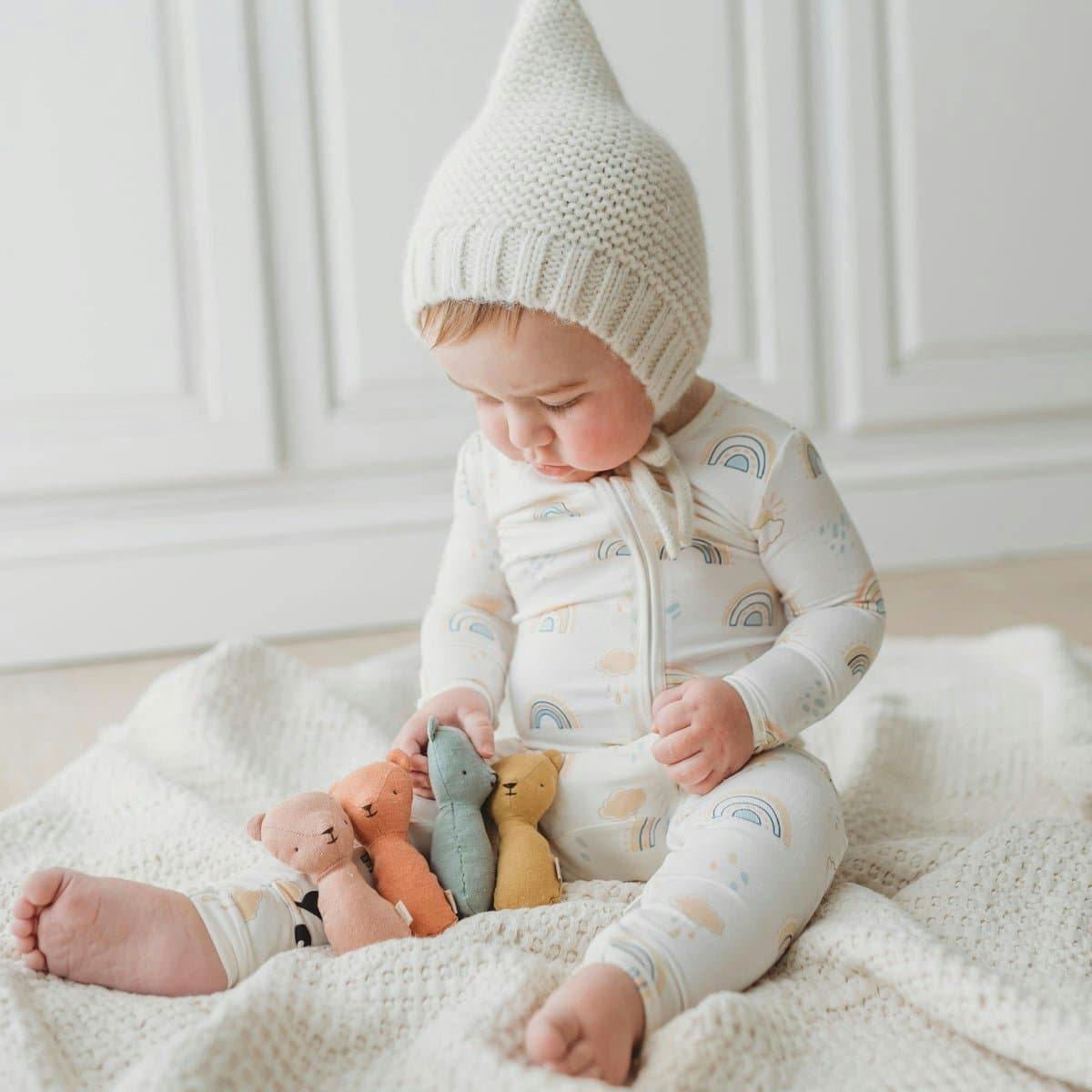Rainbows Bamboo Convertible Footie