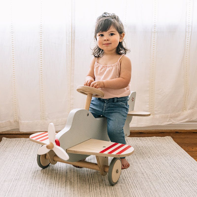 Wood Airplane Rocker & Ride-On