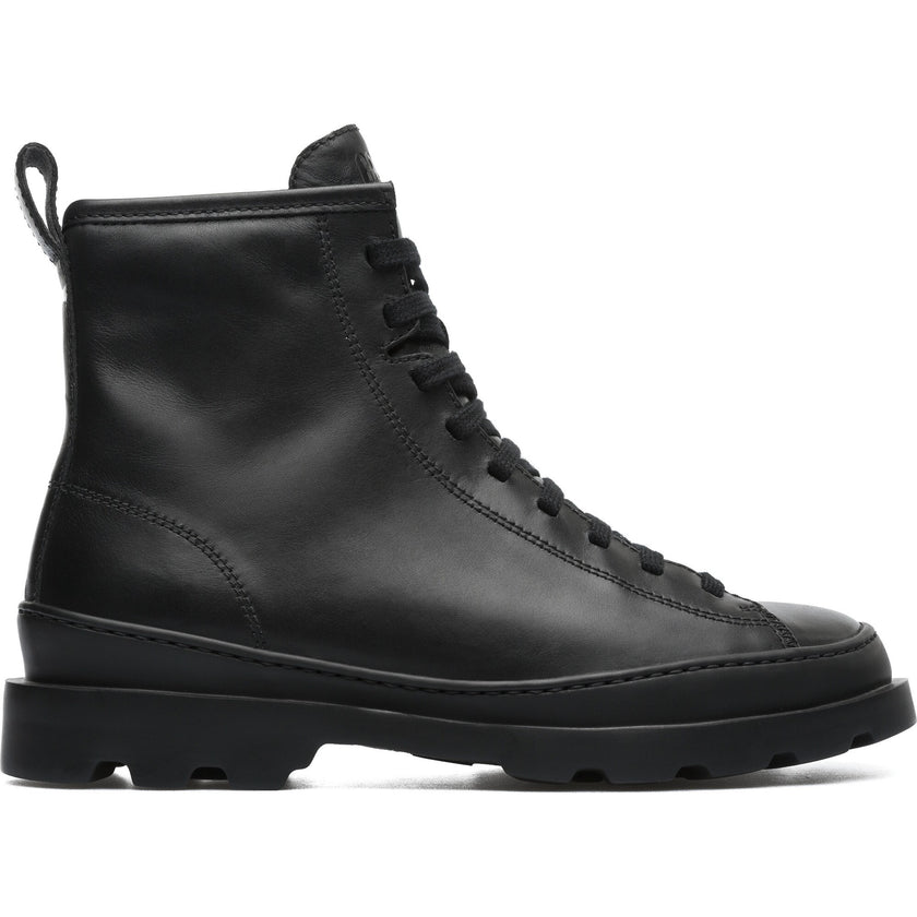 Women's Lace Up Brutus Boot, Black