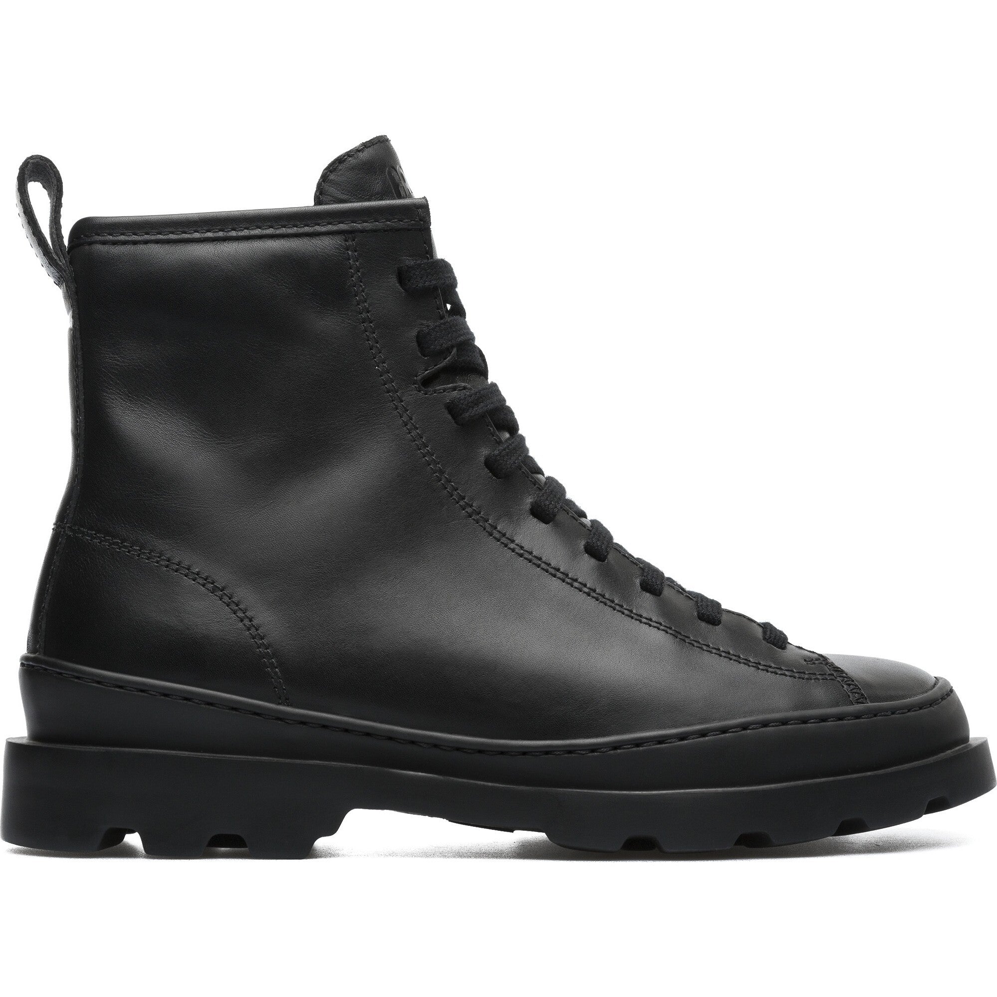 Women's Lace Up Brutus Boot, Black