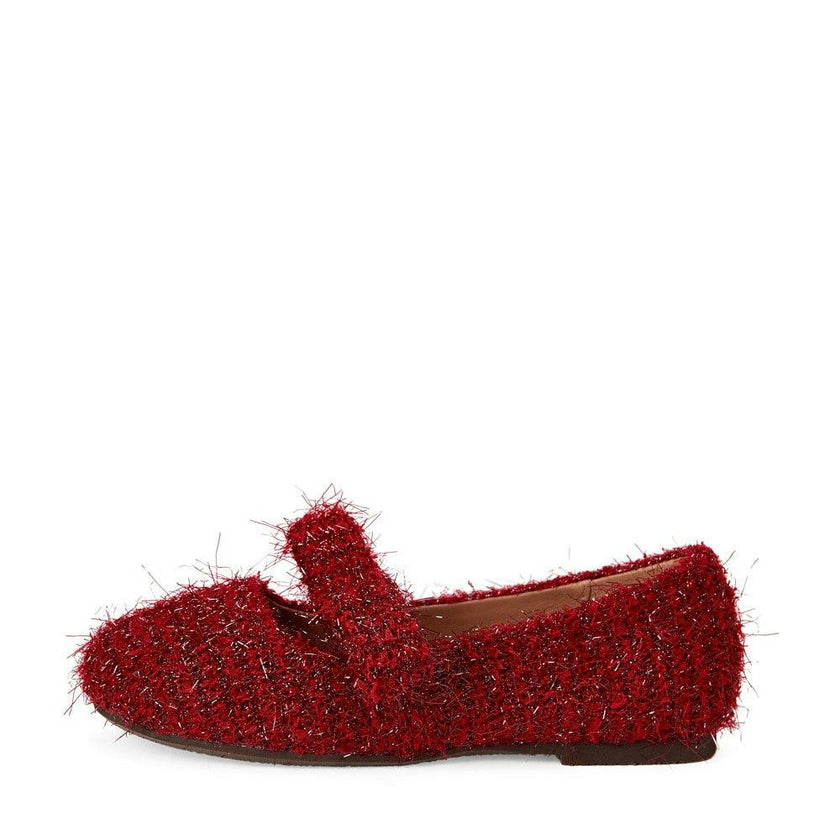 Mia Lurex Velvet Bow Detail Shoes