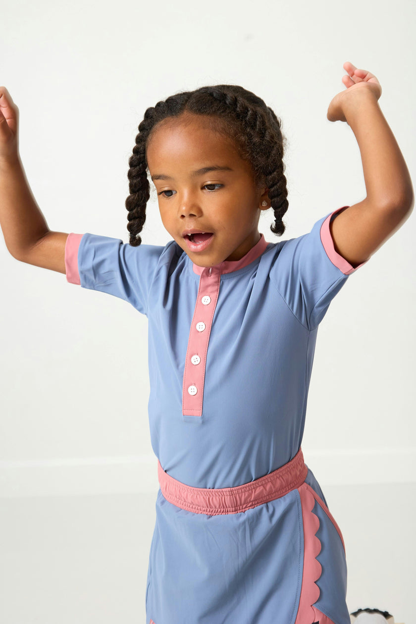 Girls Henley Top