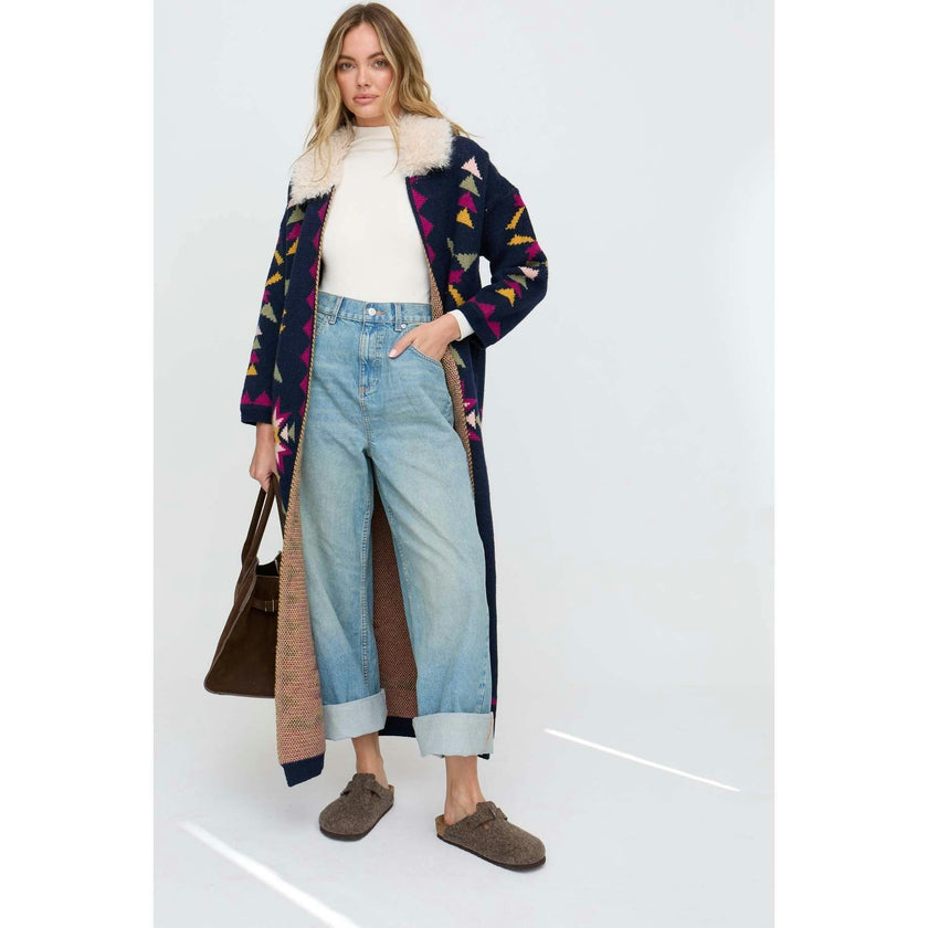 Penny Wide Leg Embroidered Trouser