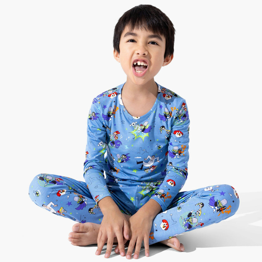 Powerpuff Girls Mojo Jojo Showdown Bamboo Kids Pajamas