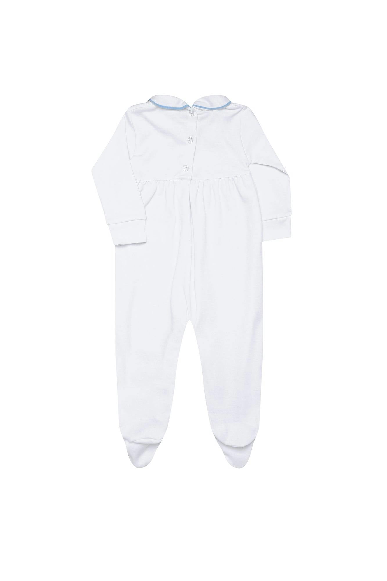 Nella Long Sleeve Smocked Footie