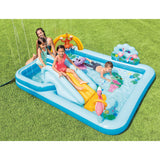 Inflatable Jungle Adventure Play Center Spray Kiddie Pool