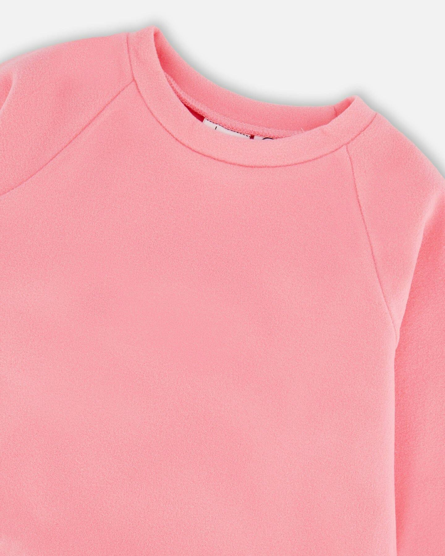 Tunic Tee With Embroidered Pockets Light Pink