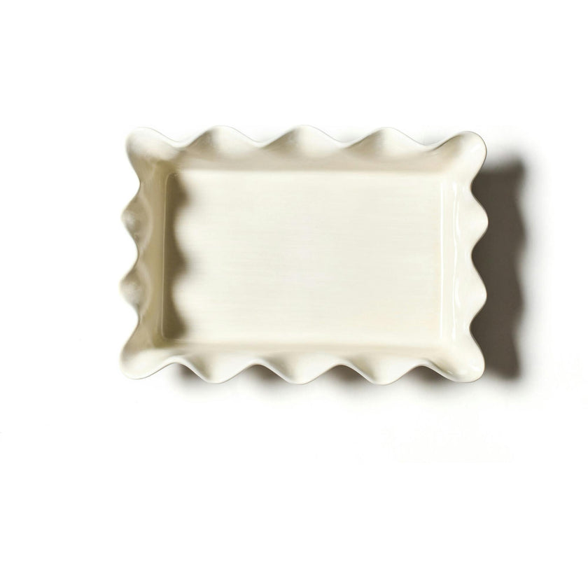 Signature White Ruffle Casserole