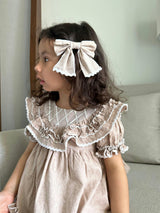 Ashlyn Linen Petite Hair Bow